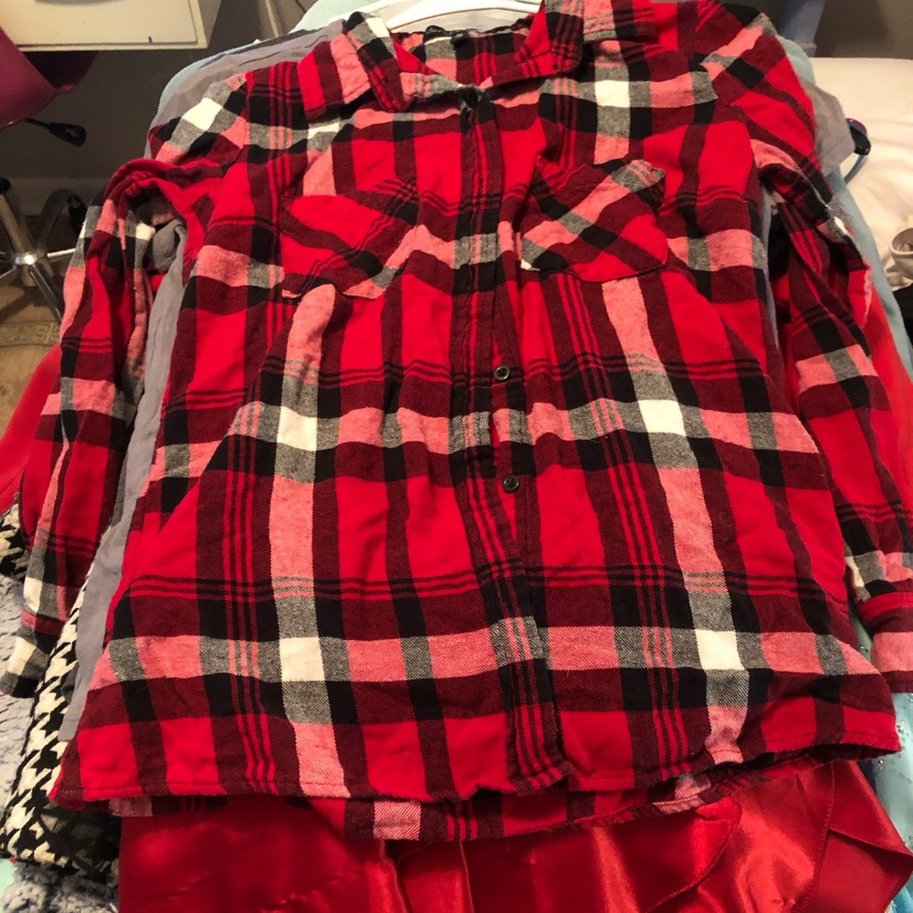 red flannel shirt